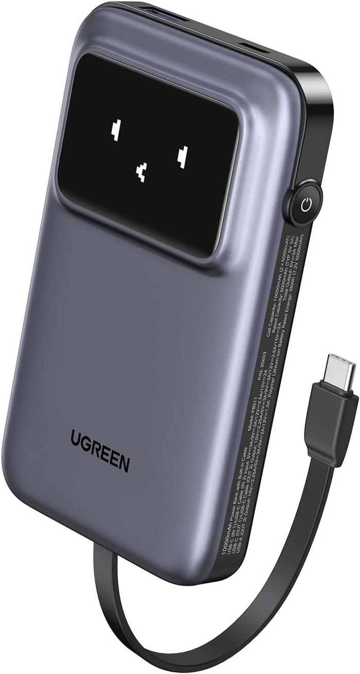 Gambar UGREEN UNO POWERBANK 10.000MAH QUICK CHARGING 30W POWER BANK WITH BUILD-IN USB-C 35603B/ 35604B - GRAY dari GGSTORESBY undefined Tokopedia