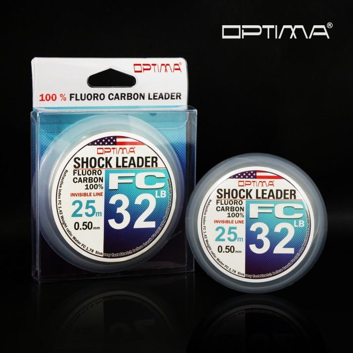 Gambar Senar Pancing Leader Optima 100% FluoroCarbon - 022mm 10lbs 30m - 040mm 28lbs 25m dari Gregspeedshop undefined Tokopedia