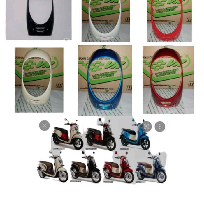 Gambar Cover tameng dudukan lampu depan scoopy fi dan esp 2013-2016 Motorcycle dari AMEL STORE 888 undefined Tokopedia