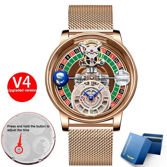 Gambar Jam Tangan Pria Original Montre Homme 2023 Gambling Disk PINDU DESIGN Mens Watches Top Brand Luxury Jacob&Co Astronomia Quartz Roulette Watch Baselworld - W gold dari Jam Impor 2 undefined Tokopedia