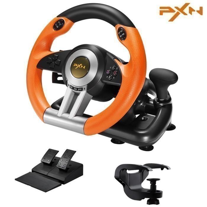 Jual PXN V3 Pro Gaming Steering Wheel With Pedals MULTI PLATFORM ...