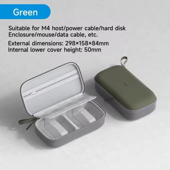 Gambar Hagibis DPB04 Organizer Case Bag for Mac mini M4/M4 Pro 2024 Portable Carry Case for Cable Charger Mouse Power Bank - Green dari Hagibis Indonesia undefined Tokopedia