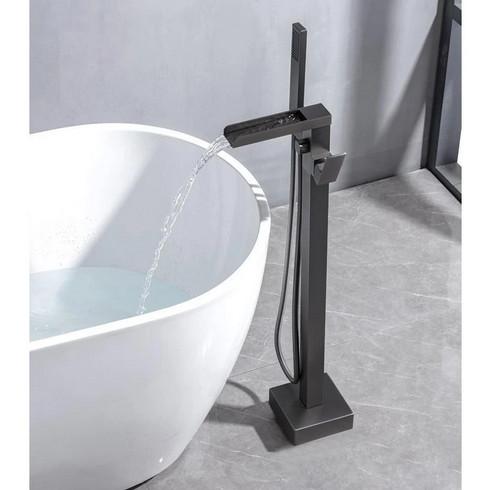 Gambar Keran Air Standing Bathtub Faucet kamar mandi Panas Dingin Aesthetic Elegant - B dari THE BHARATA undefined Tokopedia