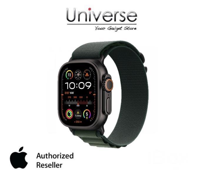 Apple Watch Ultra Black Titanium Case With Alpine Loop Garansi Resmi  Apple Indonesia Ibox