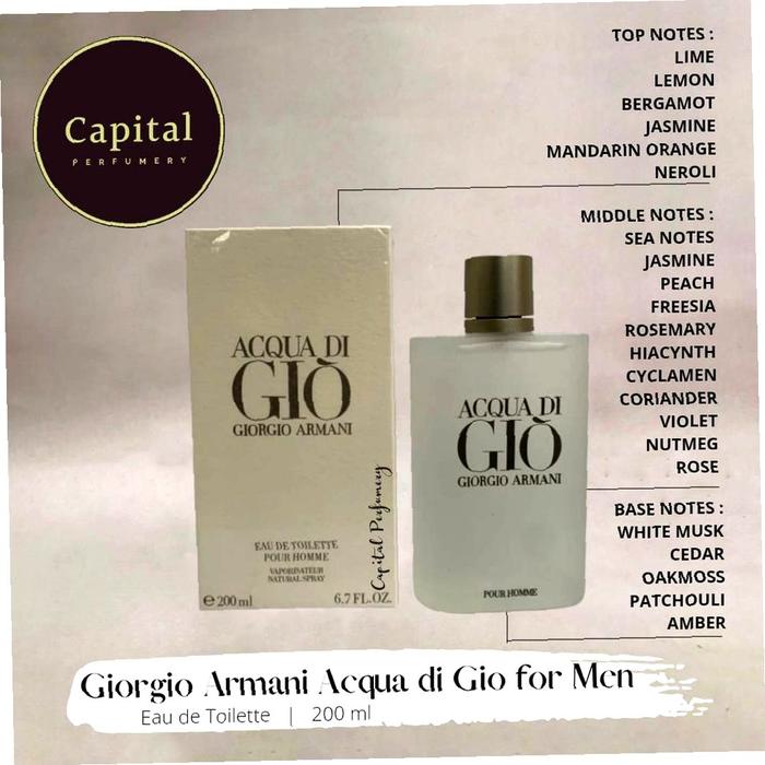 Parfum Original Parfum Original G A Acqua Di Gio Men Edt 200ml Ebhak