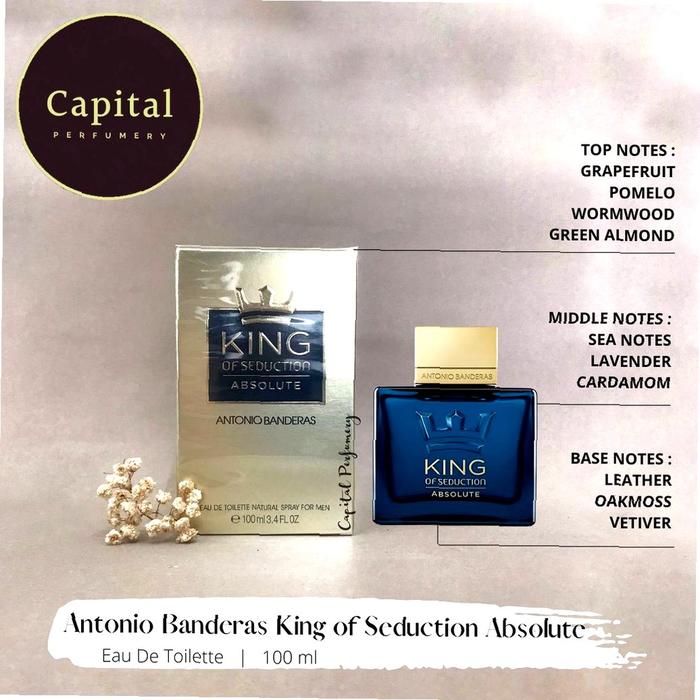 Parfum Original Antonio Banderas King Of Seduction Absolute Edt 100 Ml A31cv