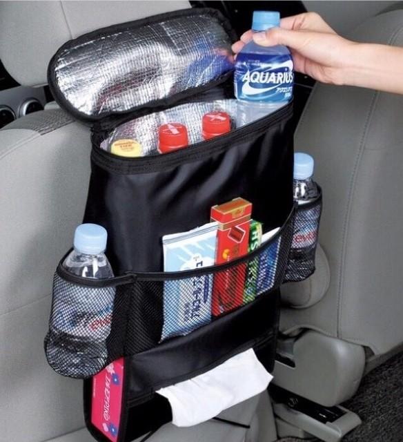 Gambar Black Auto Seat Car Dining Tray Bag Organizer Gantungan Botol cemilan dari All you need os undefined Tokopedia