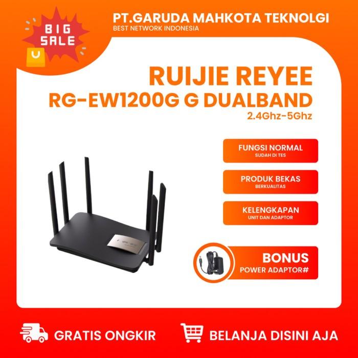 Gambar Router Ruijie Reyee RG-EW1200G Dual-band Wireless Router WiFi Bekas Original - Router Saja dari LaoraStores undefined Tokopedia