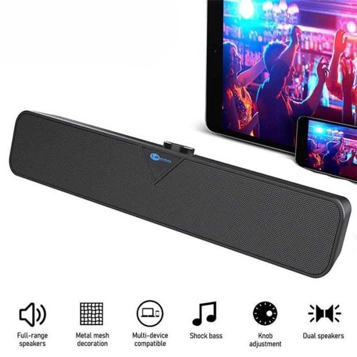 Gambar Speaker PC Laptop Lecoo Soundbar Dynamic Sound 6 W Wired Version - Hitam dari Bionder Shop undefined Tokopedia