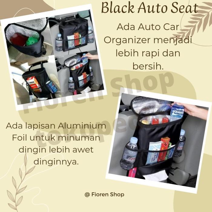 Gambar Black Auto Seat Car Dining Tray Bag Organizer Gantungan Botol cemilan dari Fioren Mall undefined Tokopedia