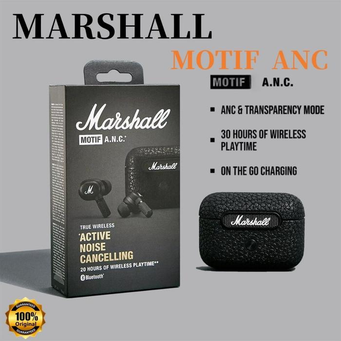 Jual Marshall MOTIF ANC Wireless Bluetooth Earphones Noise