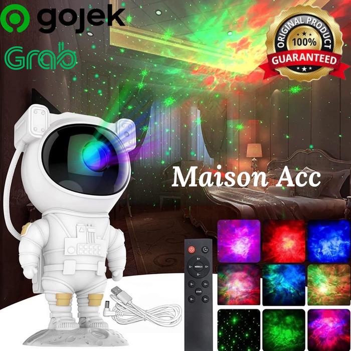 Gambar Galaxy Star Projector Night Light Astronaut Starry Sky Lamp Home Room - ASTRONOT  dari Laris Global ID undefined Tokopedia