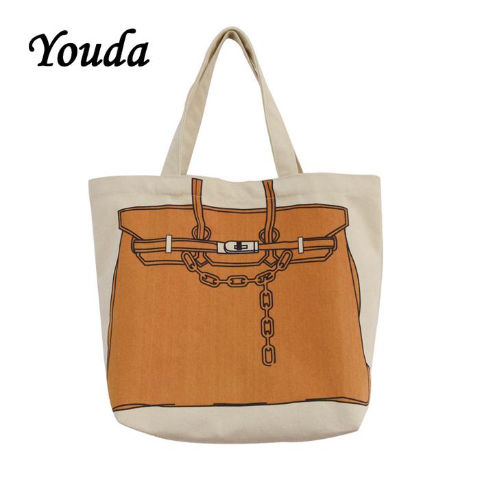 Jual Youda Original Design Fashion Printing Large Capacity Handbag