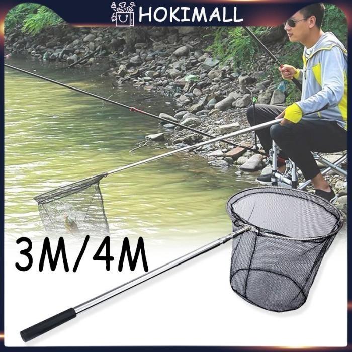 Gambar 3/4meters Jaring Pancing Lipat Aluminium Dengan Gagang Telescopic - 3M dari Mall-Hoki undefined Tokopedia