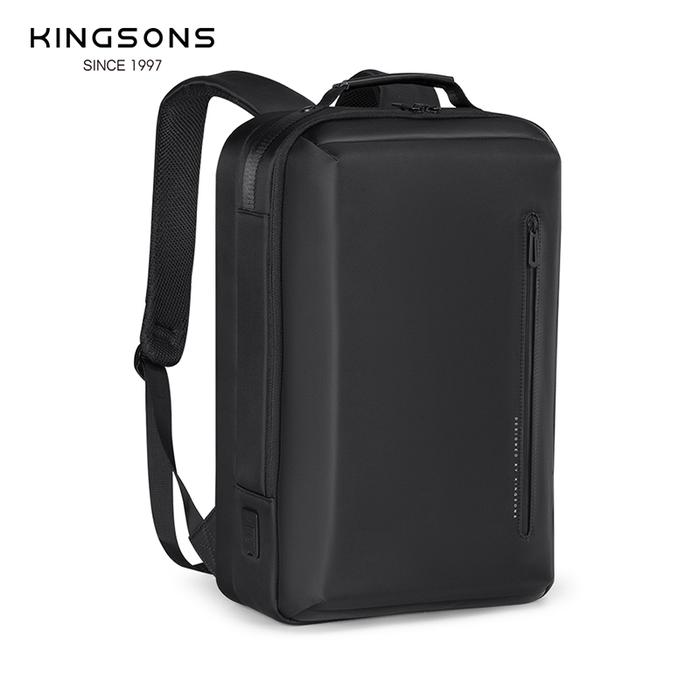 Kingsons City Urban Men Portable Backpack Business W Usb Charging 156 Inch  Laptop Backpack Fashion School Bag For College Boys