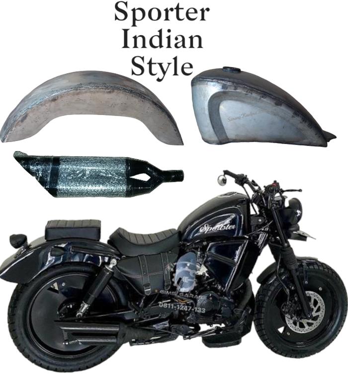Jual TANGKI SPAKBOR SPORTER BOBBER STYLE MOTOR CUSTOM Kota