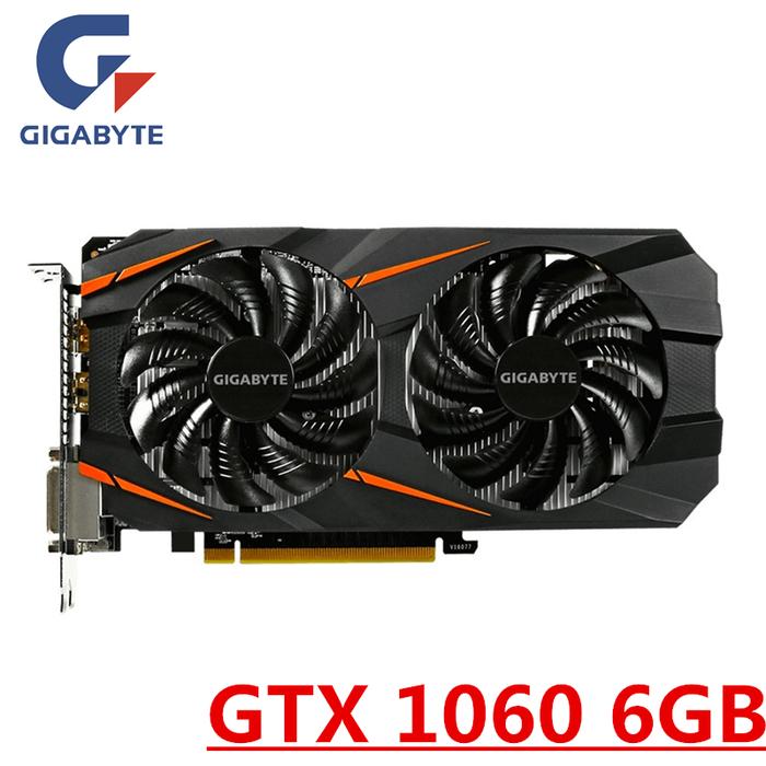 Used Gigabyte Gtx 1060 6gb Graphics Cards Video Card Gpu Map For Nvidia  Geforce Original Gtx1060 6gb 192bit Hdmi Videocard