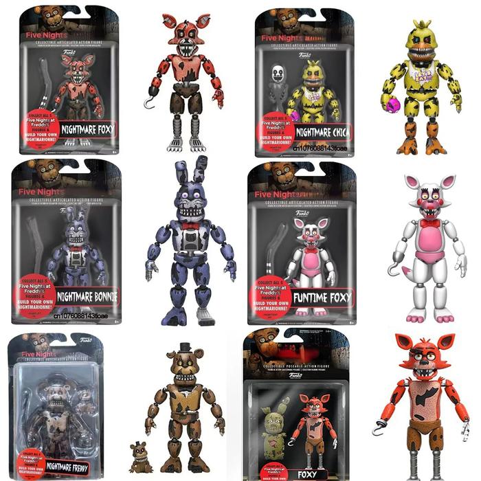 Jual 14CM FNAF Figures Nightmare Freddy Bonnie Foxy Chica Action