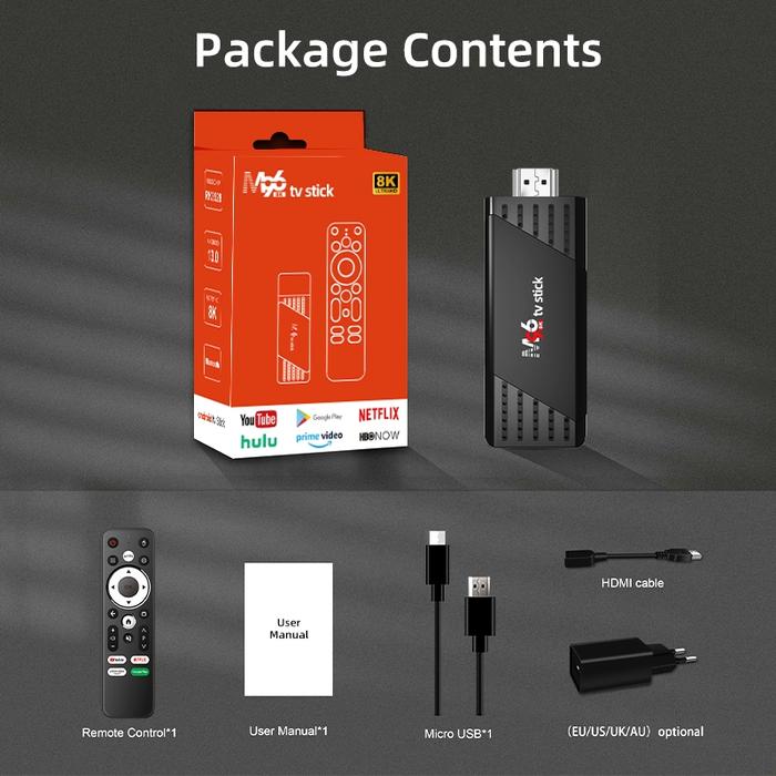 Gambar Tripsky M96 Tv Stick Android 8K HD Ram 4/8gb Rom 32/128gb Android 13 Smart TV Stick Mini Android Tv Box Local tv [Kurnia Teknik Dua] - Voice versi（4+32GB） dari Kurnia Teknik Dua undefined Tokopedia