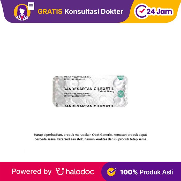 Gambar Candesartan 16 mg 10 Tablet - Hipertensi - Halodoc dari Apotek Kosambi Jakarta Barat undefined Tokopedia