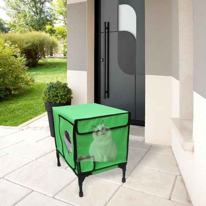 Jual outdoor feral cat house winter feral cat elevated shelter