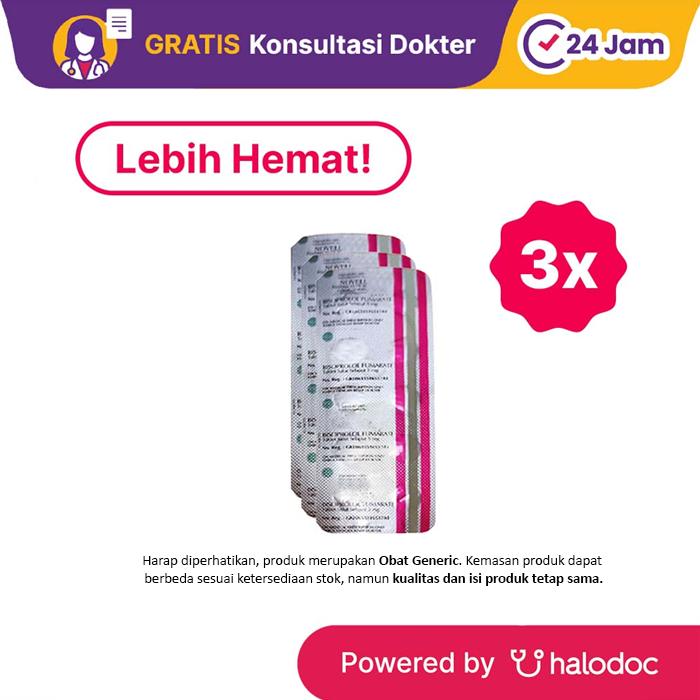 Gambar Bisoprolol 5 mg Box 30 Tablet - Hipertensi - Halodoc dari Apotek Kosambi Jakarta Barat undefined Tokopedia