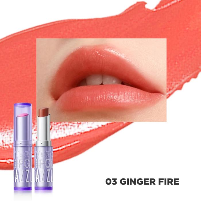 Gambar DAZZLE ME Color Chrome Lip Glaze 3g - 03 Ginger Fire dari ElysiaIndonesia undefined Tokopedia