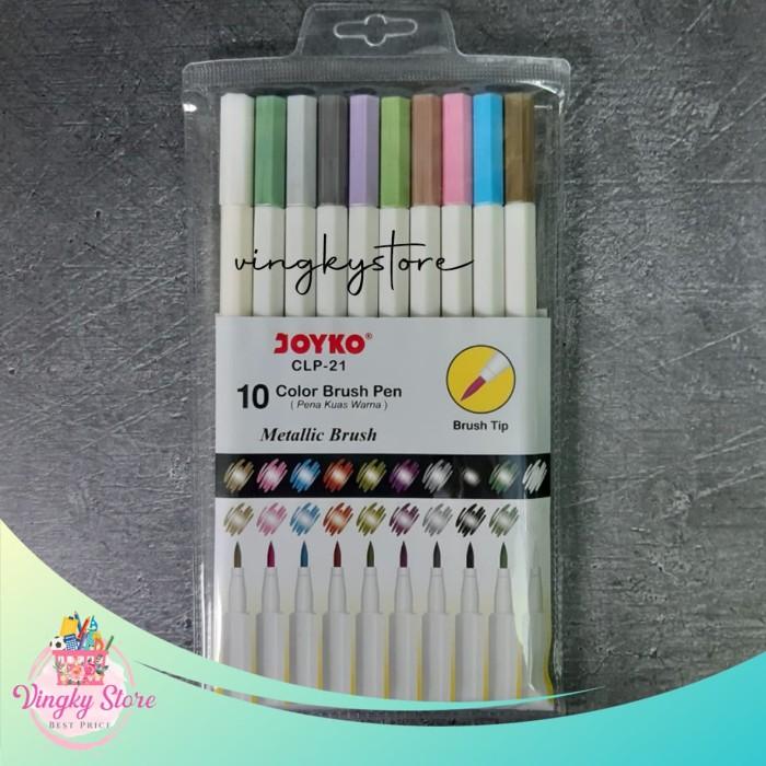 Jual Color Brush Pen Metalic Brush Clp-21 Joyko Jakarta Barat