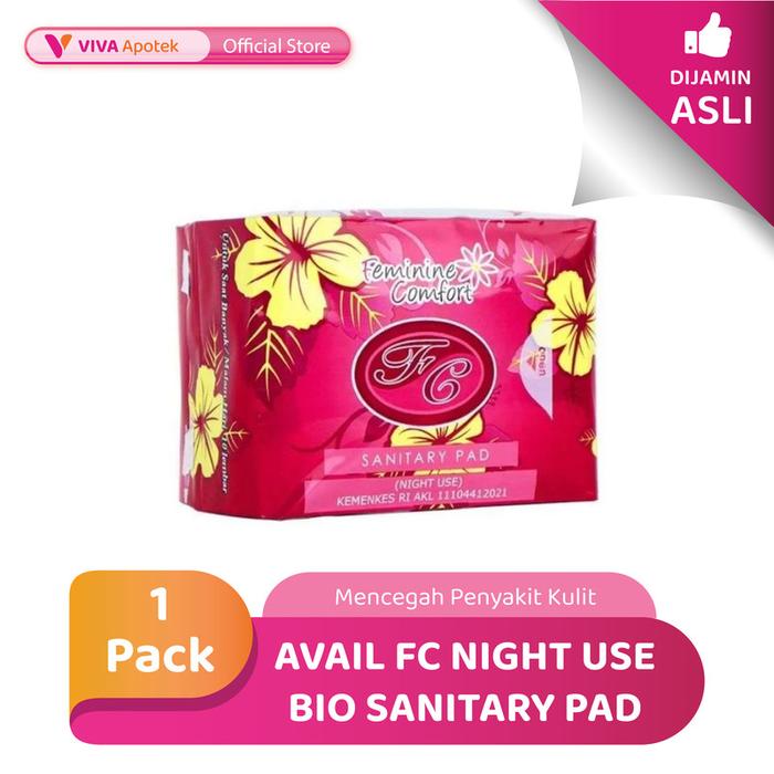 Gambar Avail FC (Night Use) Bio Sanitary Pad Pembalut Herbal (1 Pack) dari VIVA APOTEK undefined Tokopedia