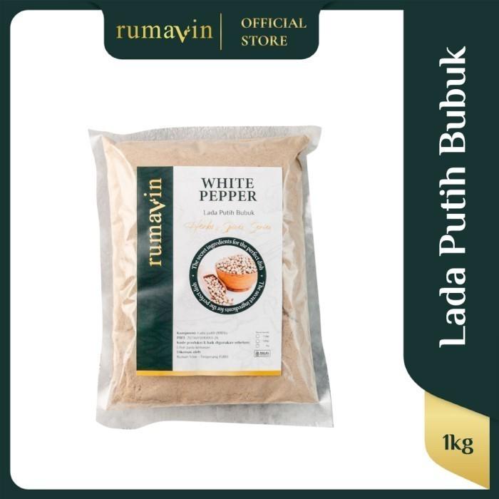 Gambar Rumavin - Premium Rempah White Pepper Powder / Lada Putih Bubuk - 1kg dari Rumavin Official Store undefined Tokopedia