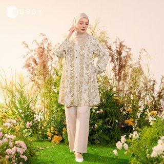 Gambar Nobby Hara Tunik Bahan Woolpeach Premium - Cream, S dari Nobby_NEW Kota Tangerang Selatan Tokopedia