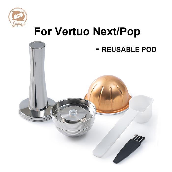 Jual For Nespresso Vertuo Next Reusable Capsule Stainless