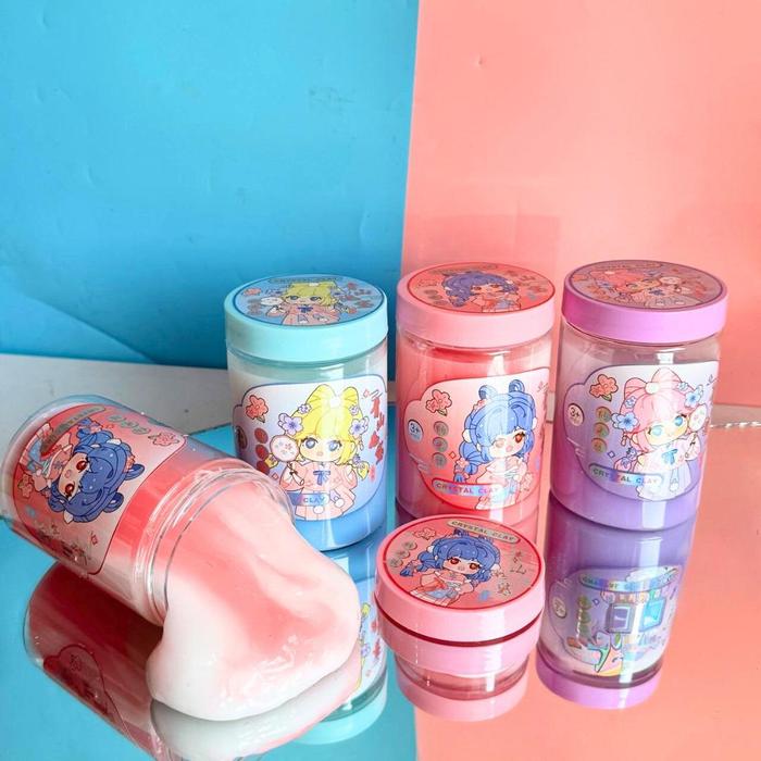 Gambar (CFC) CRYSTAL CLAY PRINCESS SLIME water mainan barrel oslime sensorik - PinkCCPrincess dari CforClover Slime undefined Tokopedia