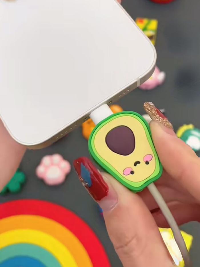 Cute Cartoon Phone Usb Cable Protector For Iphone 13 12 Cable Chompers Cord  Animal Charger Wire Holder Organizer Protection