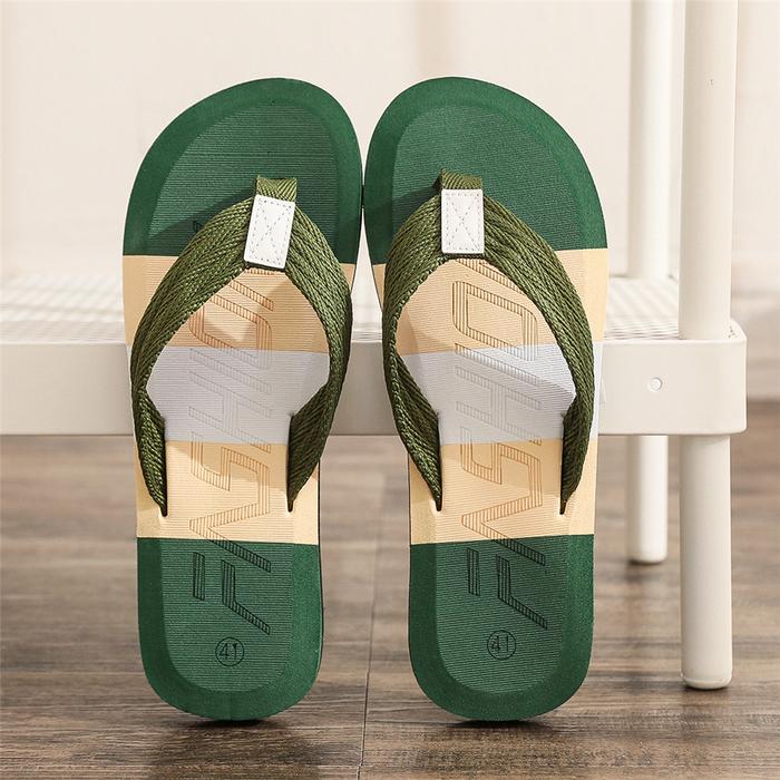 Jual Summer Men Slippers Beach Flip Flops Shoes 2024 Outdoor Male