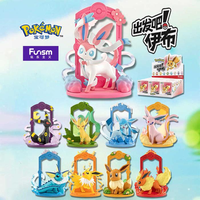 Gambar Genuine Funism Pokemon Let's go! Eevee Series Scenes Espeon Vaporeon Sylveon Leafeon Action Figure Model Toys Gift for Birthday dari Imat dimsi31 undefined Tokopedia