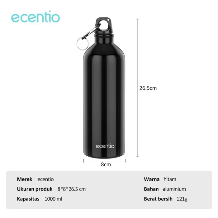 Gambar ecentio botol minum sport botol air /750ml-1000ml Tumbler Sports Tahan bocor /Botol air /Cangkir aluminium/Botol olahraga por/Water Bottles + Leak Proof Cap Gym/Tumbler Water Bottle D3V!! - 1000ml dari NaokaOfficial undefined Tokopedia