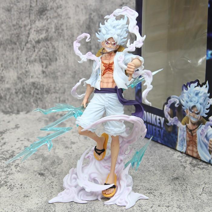 Gambar action figure luffy gear 5 anime one piece luffy - 24cm box dari KITTY TOYS undefined Tokopedia