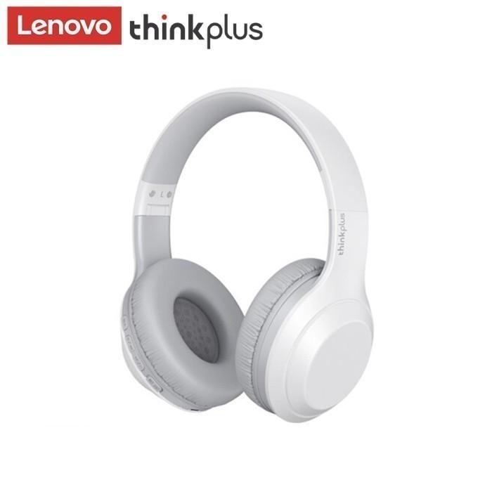 Gambar LENOVO Thinkplus TH10 Headset Bluetooth 5.0 Headphone Earphone Mic - Hitam - Putih dari mairashop187 undefined Tokopedia