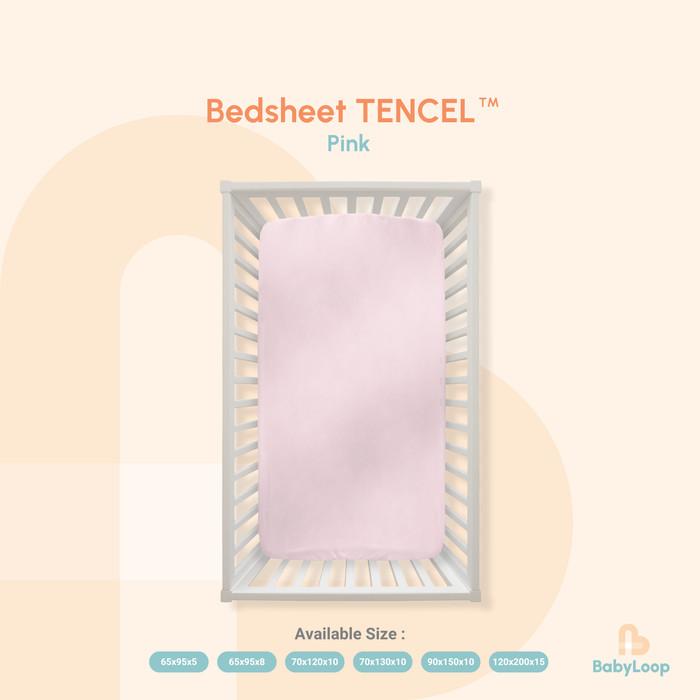 Gambar PROMO Sprei Tencel - Tencel Bedsheet - Baby Loop NEW - Pink, 90x150x10 dari Happy Hearth undefined Tokopedia