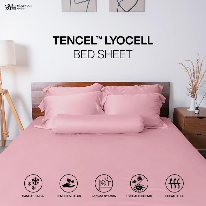 Gambar PROMO Sprei Polos Tencel Lyocell 60s Bamboo Fiber Fitted Bed Sheet - Close Your Eyes NEW - Brick Red, 1 SET 200x200cm dari MariTangga undefined Tokopedia