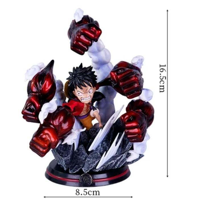 Gambar action figure luffy gear 5 anime one piece luffy - red 16,5cm box dari KITTY TOYS undefined Tokopedia