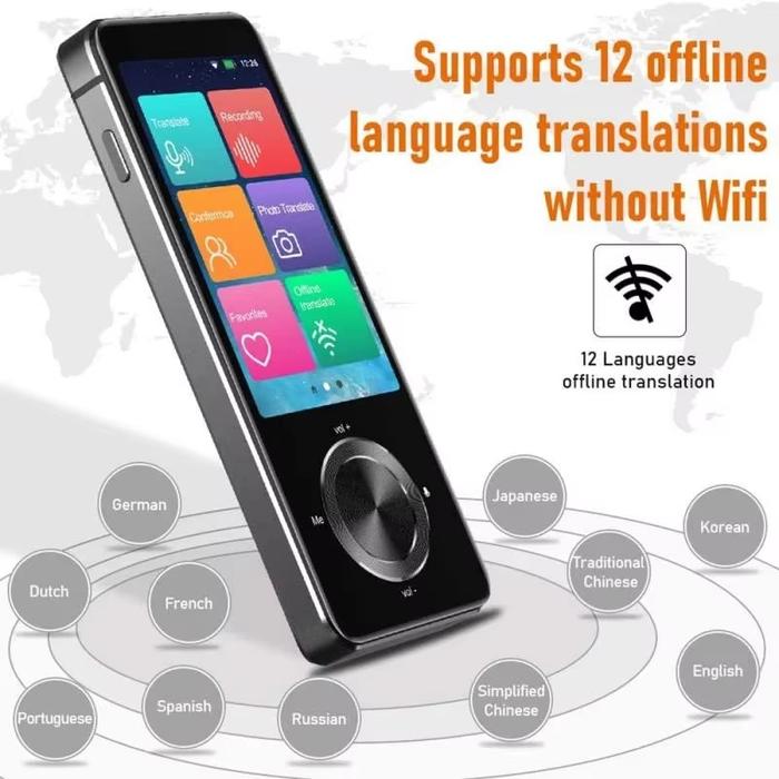 Gambar 2025 New upgrade M9 Instant Voice Translator Portable Language  In Real-time Smart Translator Supports 16 offline languages dari sriandininab undefined Tokopedia