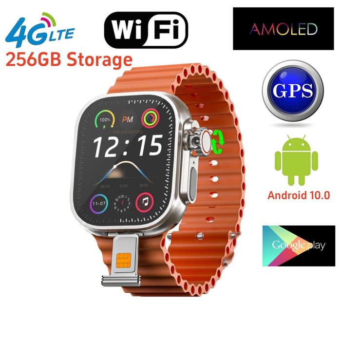 Gambar S10 Ultra MAX Smartwatch 4G Android 10.0 180° Rotary camera 256GB ROM WiFi GPS SIM card 2.2 Inch Amoled Play Store Smart Watch dari AGEN GROSIRR ALMANDA61992 undefined Tokopedia