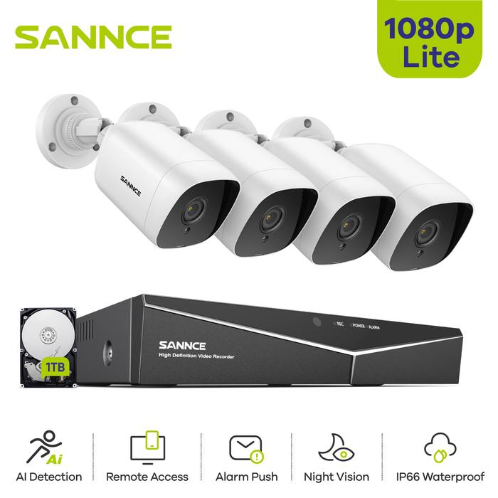Jual SANNCE 8CH Security Cameras System TVI 1080P Camera IR Night