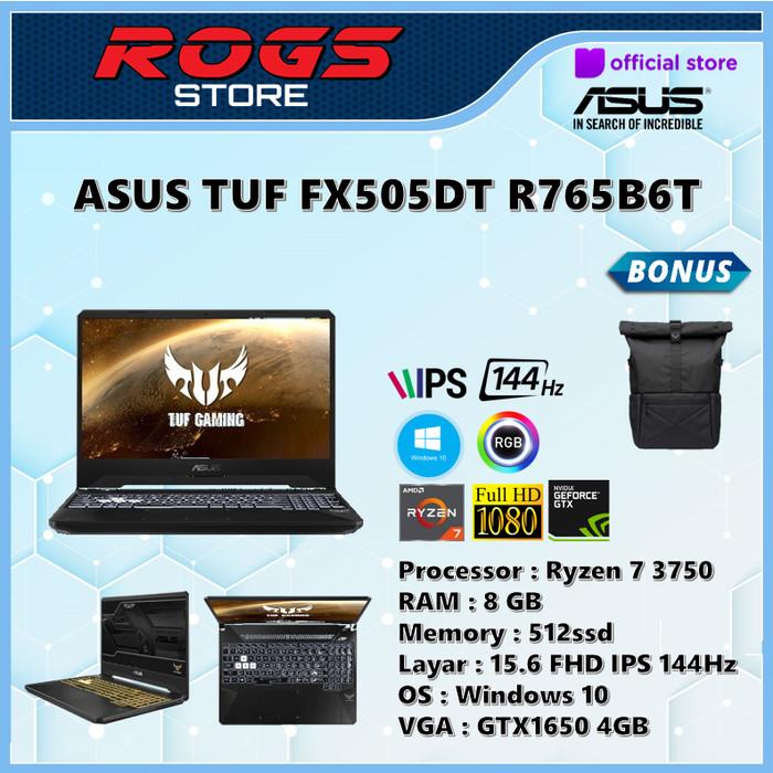 Jual Terlaris Asus TUF FX505DT R765B6T Ryzen 3750 8GB 512ssd