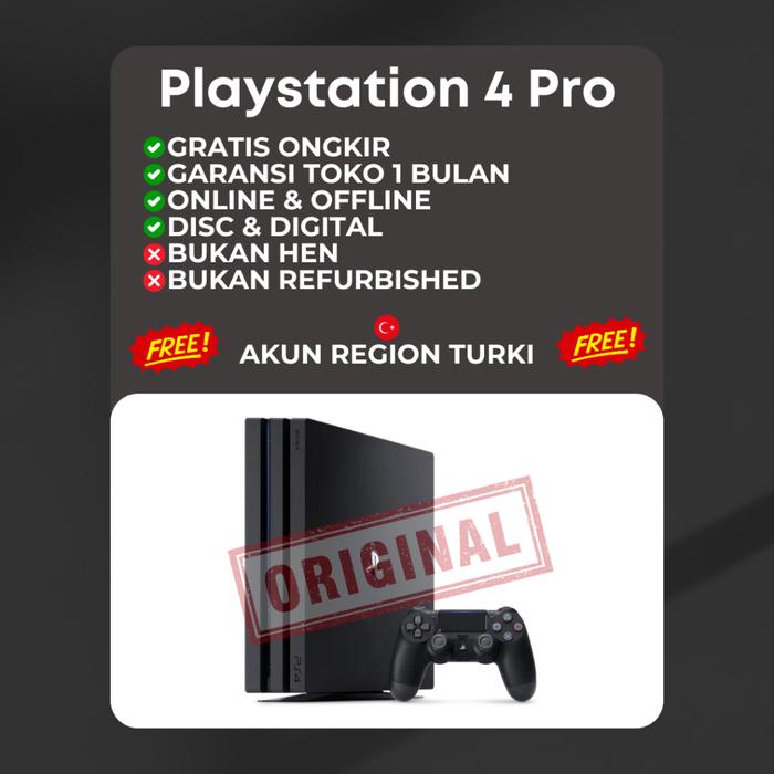 Jual Sony PS4 Pro/Slim/Fat 500GB 1TB, Bundle Non Bundle Games