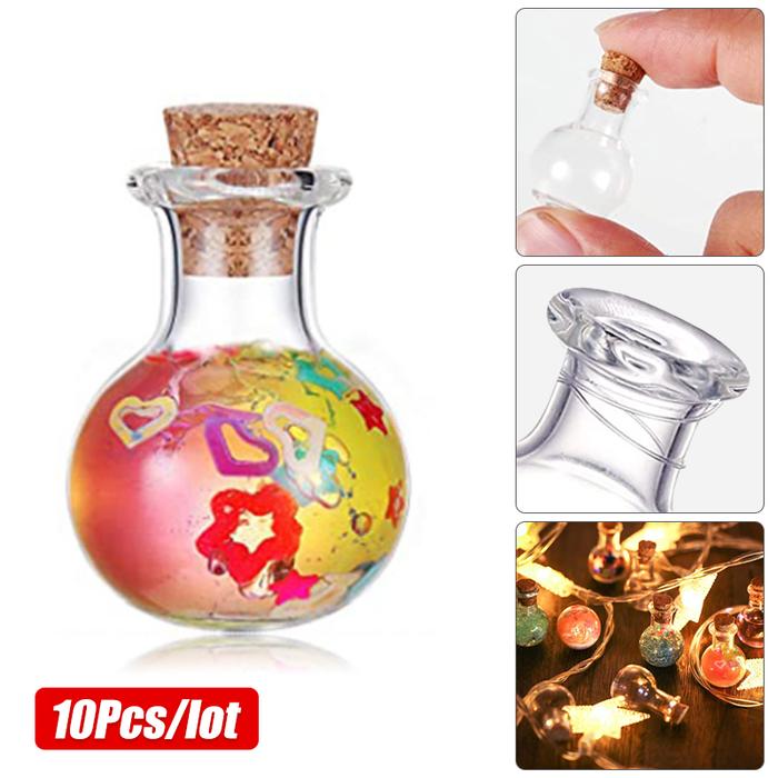 Jual 10Pc/Set Glass Bottles Miniature Potion Bottle Mini Cork