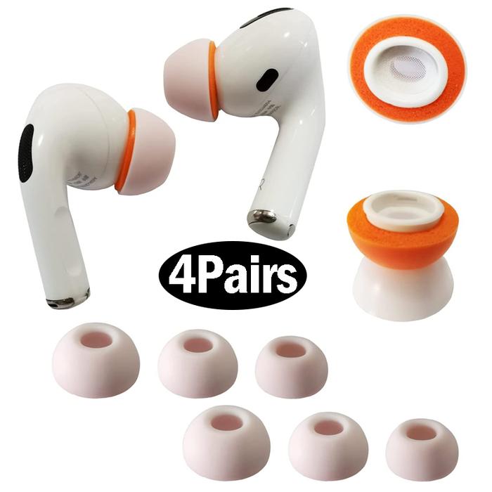 Memory Foam Ear Tips For Airpods Propro2 Soft Silicone Replacement Ear Tips  Cap Fit For Airpods Pro Case Ear Cushion Earpads