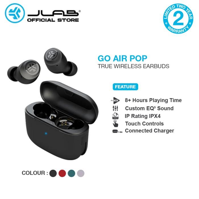 Jual JLab GO AIR POP TWS Bluetooth Earphone Mini Earbuds Gaming